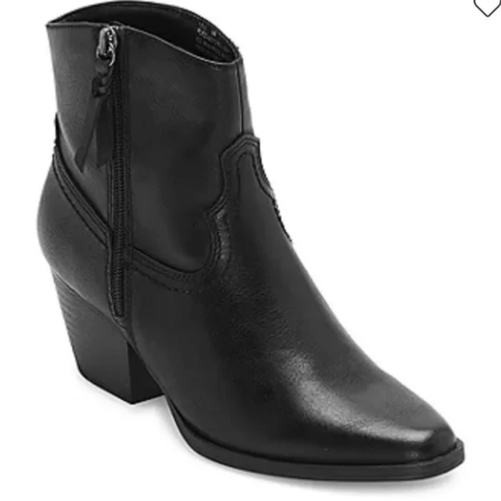 Frye and Co. Womens Savi Stacked Heel Booties Size 7